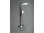 Ravak TE 093.01CR Sprchový stĺp s termostatickou batériou, posuvný, so sprchovým setom, chróm