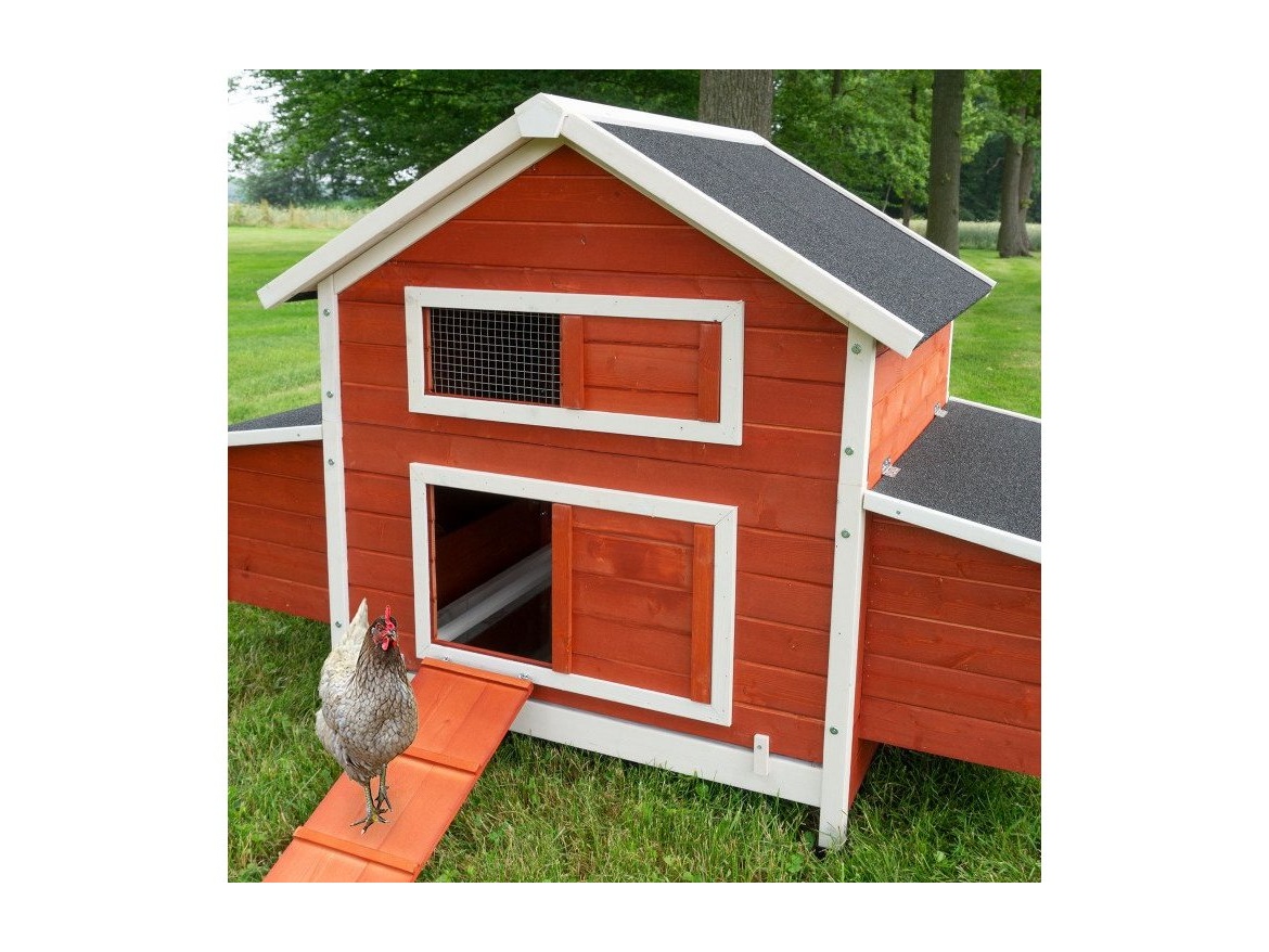 Dřevěný kurník a husník s výběhem Scobax Stony