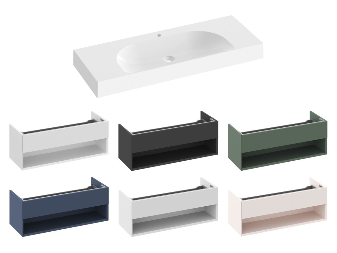 Ravak Umývadlo Lite 120/80 S, s otvorom pre batériu, bez prepadu