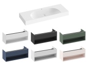 Ravak Umývadlo Lite 120/80 S, s otvorom pre batériu, bez prepadu