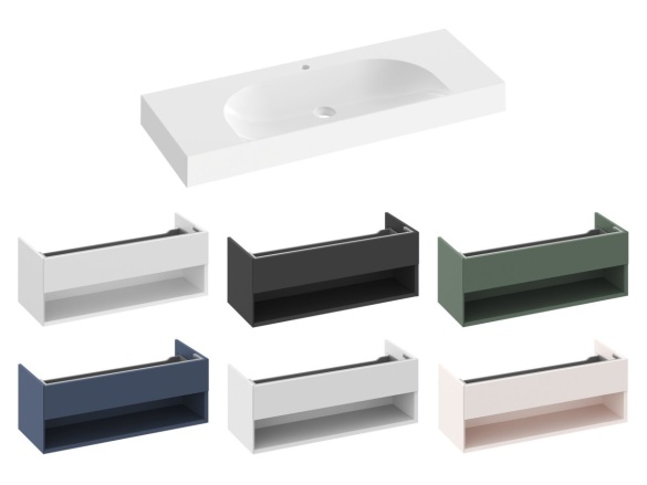 Ravak Umývadlo Lite 120/80 S, s otvorom pre batériu, bez prepadu