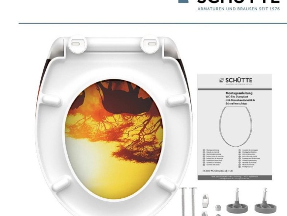 WC sedátka, záchodová prkna Schütte AFRICA | Duroplast, Soft Close