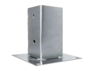 Tesařské kování –  Čtvercová patka sloupku D-TB D-TB-71 71x71x100 mm, cena za ks