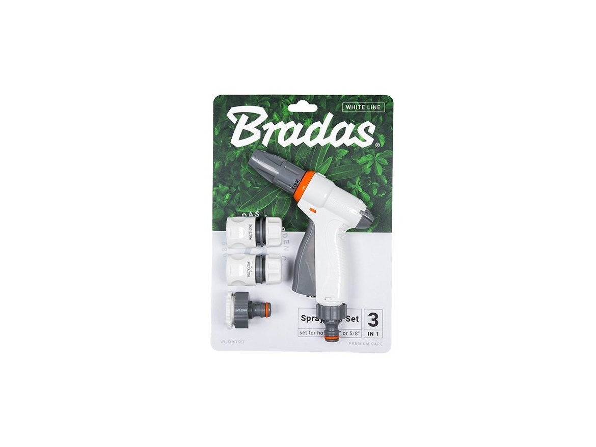 Bradas Postřikovací komplet  s regulovatelnou pistolí WHITE LINE