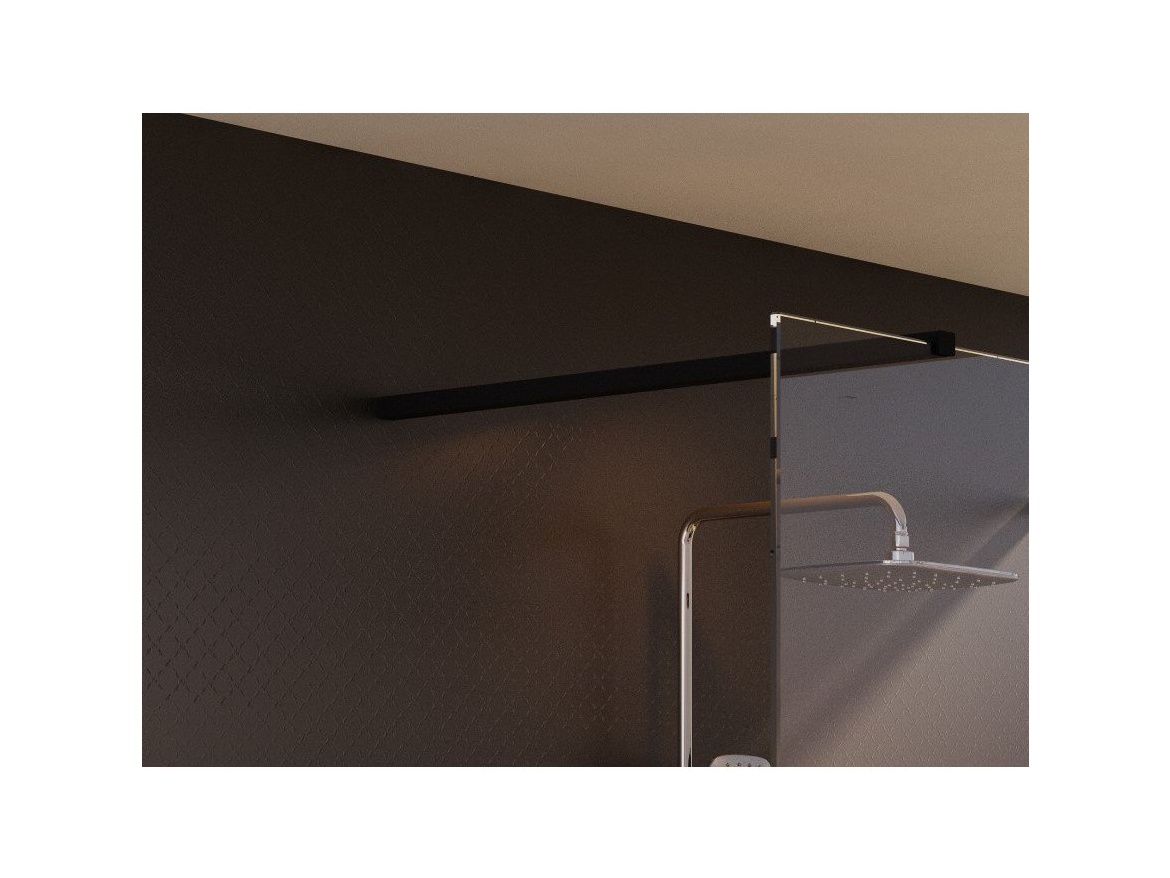 Ravak Walk-In Free Set 160, čierna+transparent