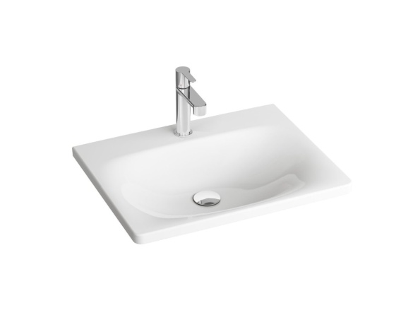 Ravak Umyvadlo Balance 80, s otvorem pro baterii, bez přepadu, bílá