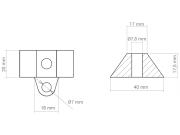 Dištančná podložka Scobax Distanční podložka