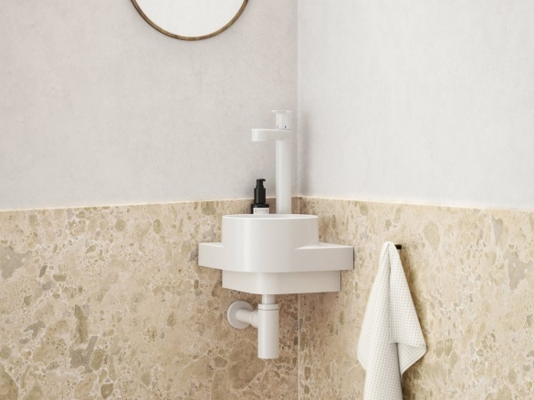 Ravak Umývátko Yard 28 C, s otvorem pro baterii, bez přepadu, antracit