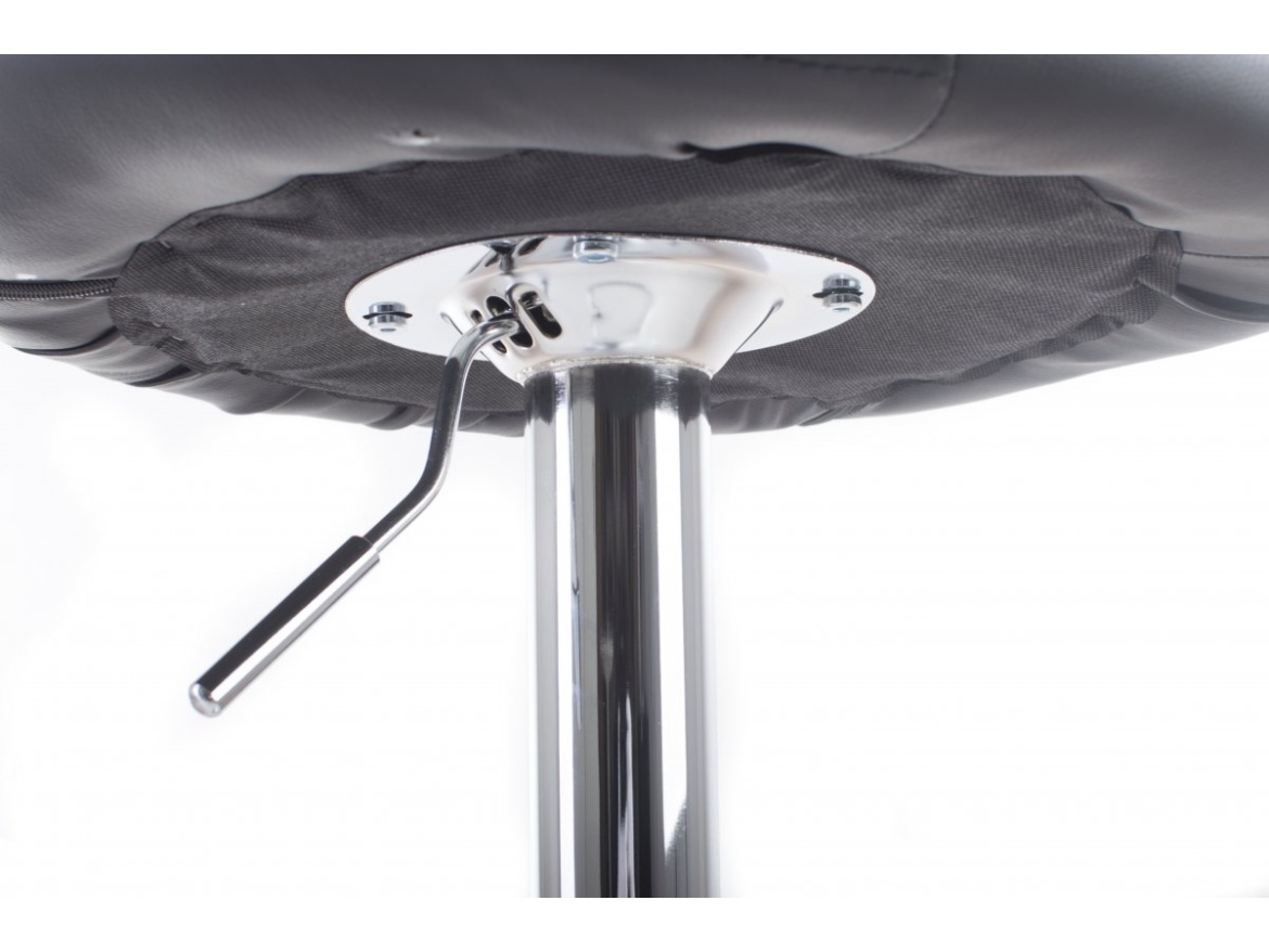 G21 Barová židle  Aletra koženková, prošívaná grey