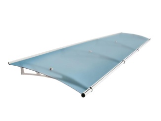 Oblé striešky – Savespot Fine L 270 x 95 cm, stříbrná/modrá