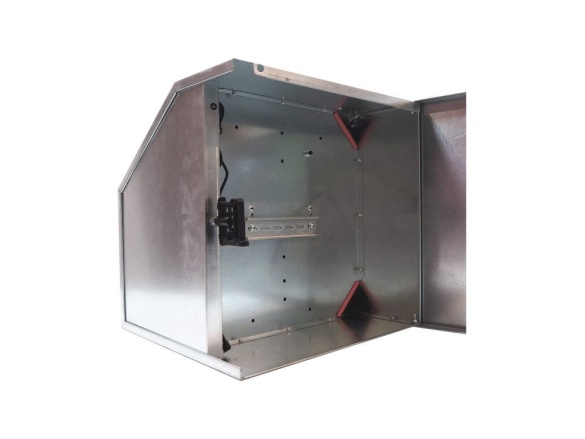 Scobax Bezpečnostní schránka na zdroj ohradníku fencee, montážní trn, regulátor 15 A pro solární panely 200 W