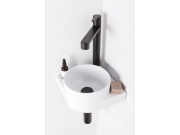 Ravak PU 015.20BLM Umývadlová batéria 322 mm bez odtokovej armatúry, čierna matná