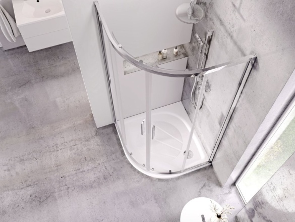 Ravak BLSCP4 80x80, čierna+transparent