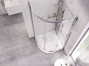 Ravak BLSCP4 90x90, čierna+transparent