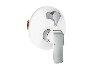 Vodovodní baterie – Novaservis Vanová baterie Nobless Tina, bílá-chrom, podomítková, s příslušenstvím, 38050R,1