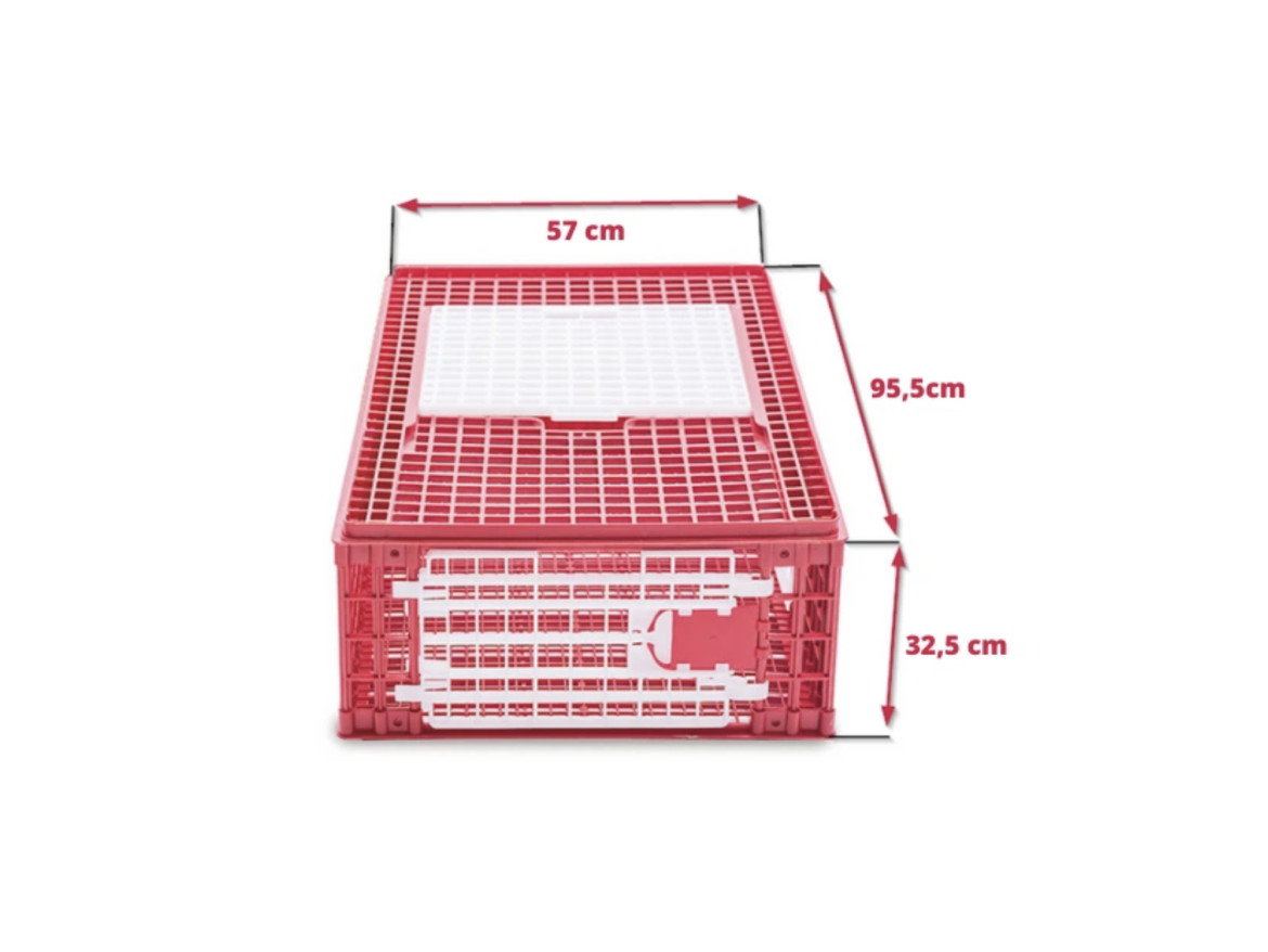 Scobax Přepravní box na drůbež B2 – 2 dvířka, 95,5x57x32,5 cm