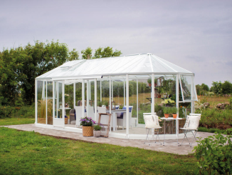 Klasické skleníky ze skla Euro-Serre –  Euro-Serre Exotic 8,2 m x 3,0 m