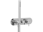 Ravak ES 068.00CR.O3.RB07D.+S Podomítková baterie 3-cestná bez tělesa, se sprchovým setem, chrom