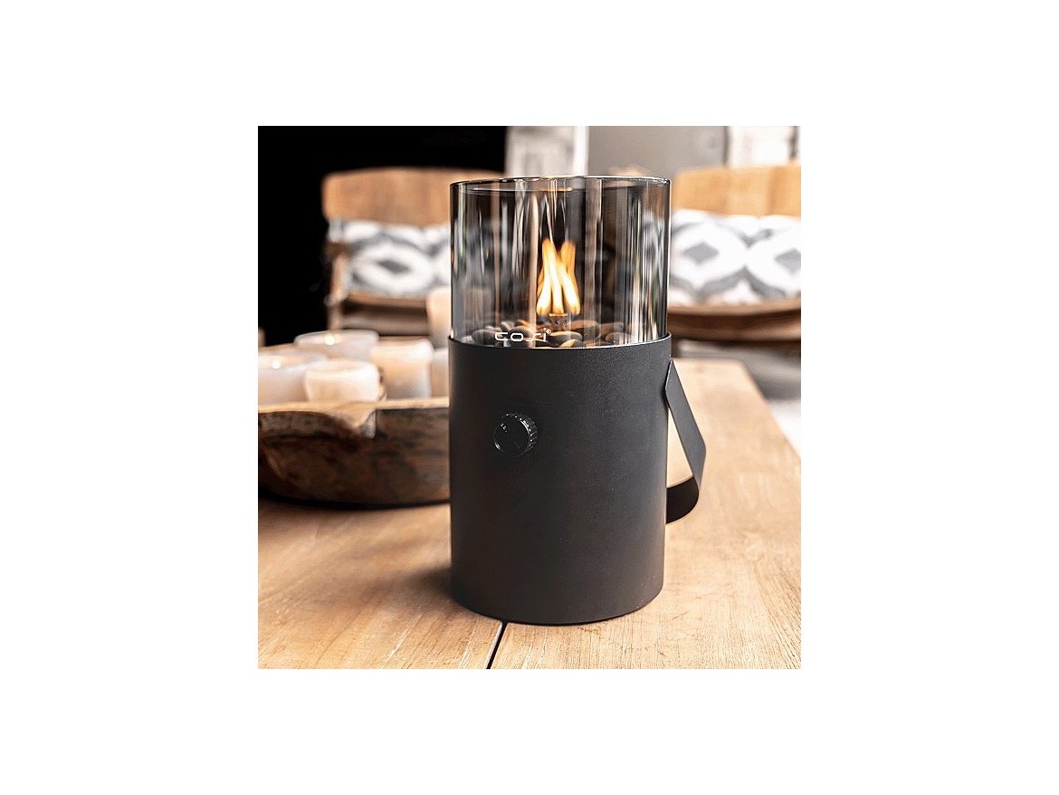 COSI Plynová lucerna - typ Cosiscoop Original - černá/kouřové sklo