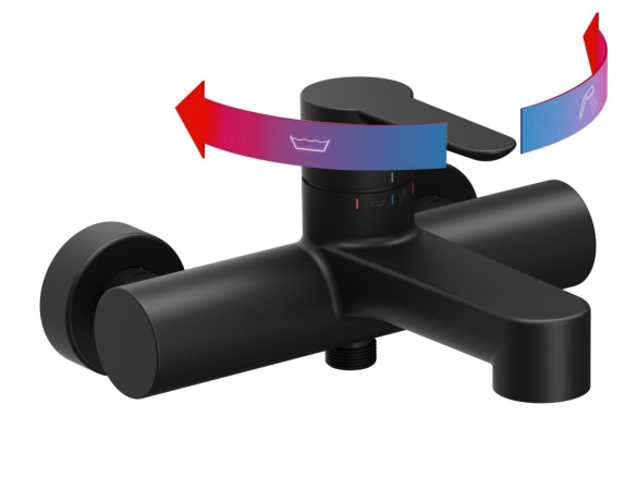 Ravak PU 022.00CR Vanová nástěnná baterie bez sprchového setu, chrom