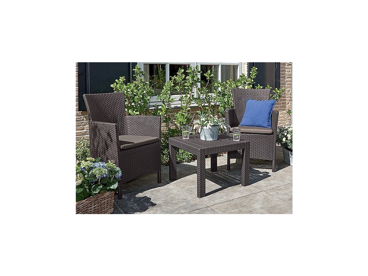 Keter Balkónový set Allibert Rosario - hnědá / krémová