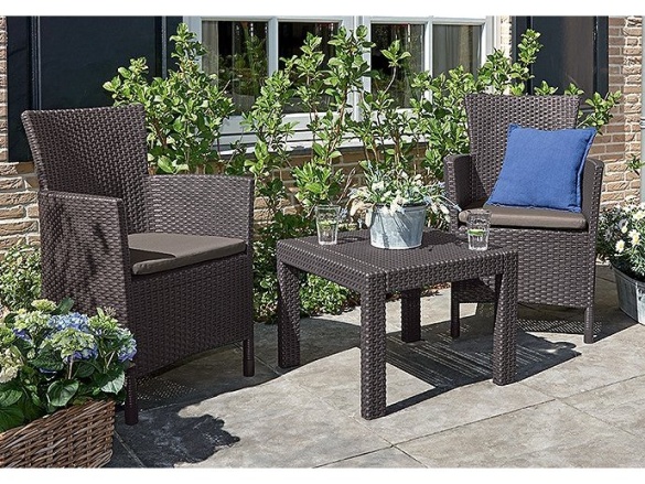 Keter Balkónový set Allibert Rosario - hnědá / krémová