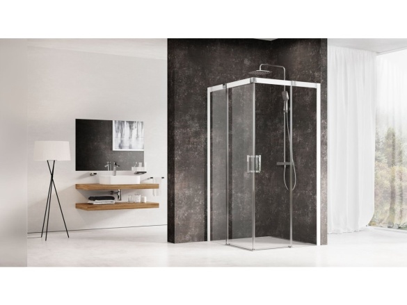 Ravak MSRV4 80x80, satin+transparent