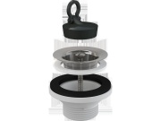 Alcadrain Umyvadlová výpusť 5/4", nerez mřížka,   A31