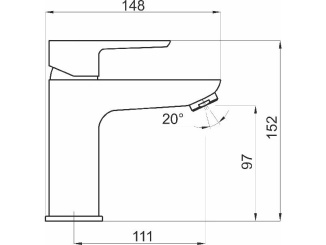 Csaptelepek – Novaservis Bidetová/Umyvadlová baterie Metalia 58, chrom, stojánková, bez výpusti, 58015,0