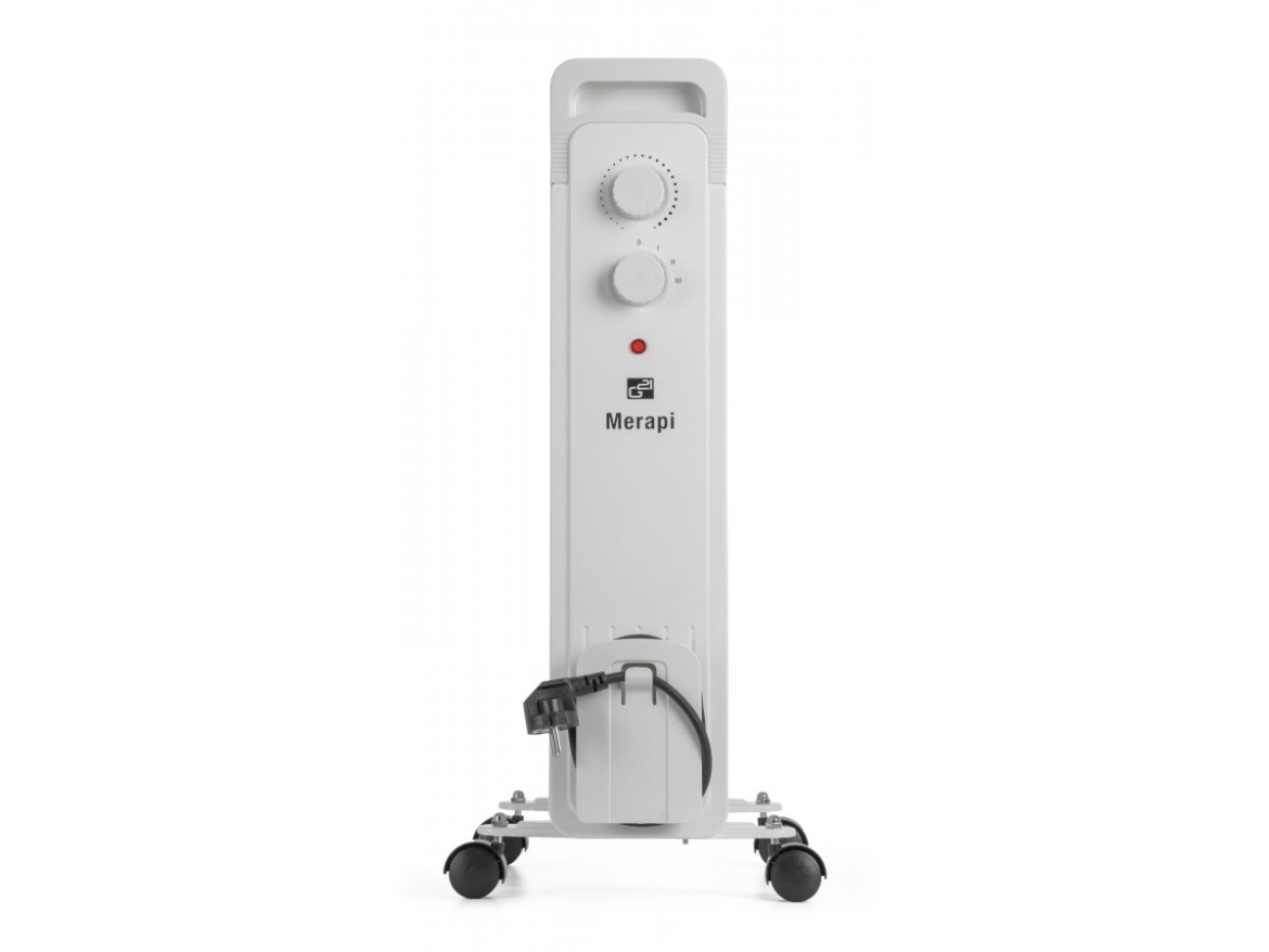 G21 Olejový radiátor  Merapi bílý, 9 žeber, 2000 W