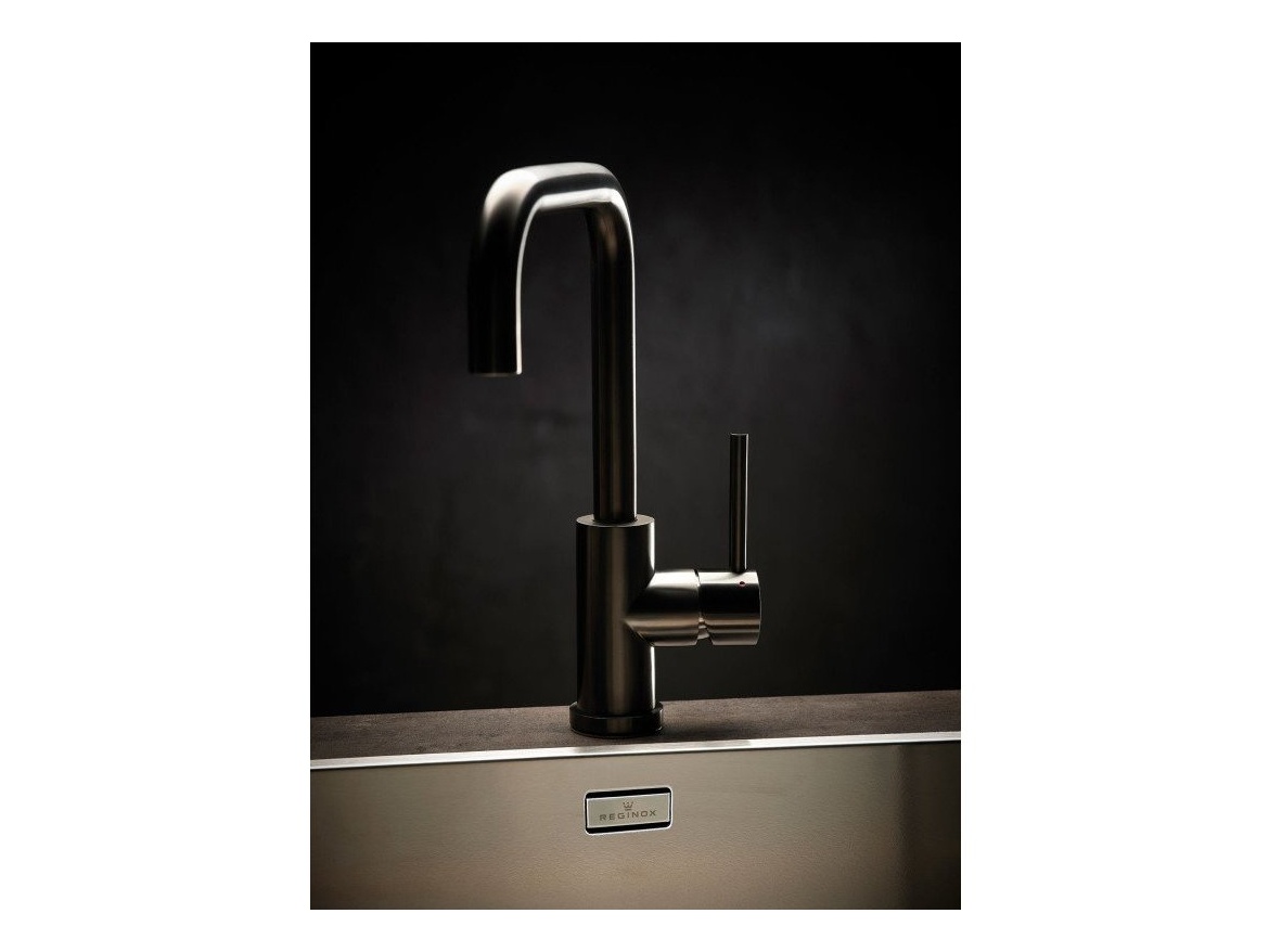 Kuchyňské dřezy Reginox SET Miami 500 Gun metal + baterie Crystal + příslušenství