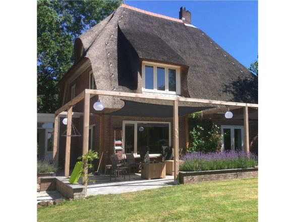 Stínící plachta ISEO čtvercová antracitová 3,6x3,6m