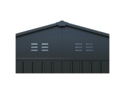 Kovová garáž 3 x 6 m se sedlovou střechou Antracit Riwall PRO RMCG 20x10 Anthracite