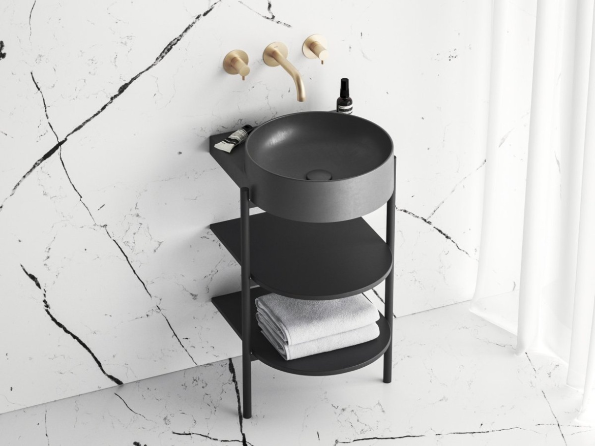 Ravak ES 019.60GLB.O1 Umyvadlová podomítková baterie s tělesem, zlato kartáčované