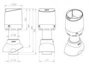 Vilpe Sanitární odvětrávací potrubí 110P/300 FLOW