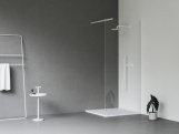Ravak Walk-In Wall Set 100, bílá matná+transparent