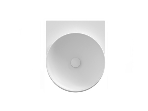 Ravak Umyvadlo Yard 40, bez otvoru pro baterii, bez přepadu, Grey Green