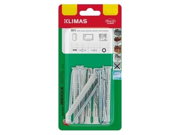 Hm. rám. záp. golier s skrutkou so záp. hlavou 8x80 blister Klimas Wkręt-met HMOŽDINKA RÁMOVÁ S VRUTEM - BLISTR