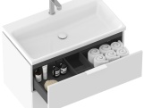 Ravak Umyvadlo Comfort 80, s otvorem pro baterii, bez přepadu, bílá