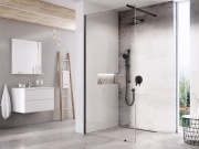 Ravak Walk-In Wall Set 110, biela matná+transparent
