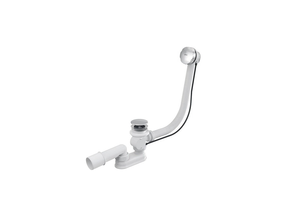 Alcadrain Vanový sifon A55KM, odpad 40/50 mm, s ovládáním,  A55KM-80