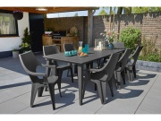 Keter Jídelní stůl  Lima - 235 x 98 x 74 cm - grafitový