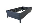 Vyvýšený záhon 150x75x30cm WOODLOOK / šedý