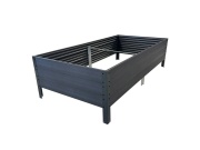 Vyvýšený záhon 150x75x30cm WOODLOOK / šedý