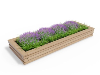 Fa –  Česká Manufaktura Variogrow obdelník 27,5 cm, 90 x 250 cm, bez dna, včetně nopové fólie