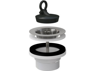 Lefolyók –  Alcadrain Dřezová výpust 6/4", nerez mřížka,  A33