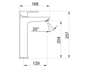 Novaservis Umyvadlová baterie Metalia 58, černá/mat, stojánková, bez výpusti,  58501/1,5
