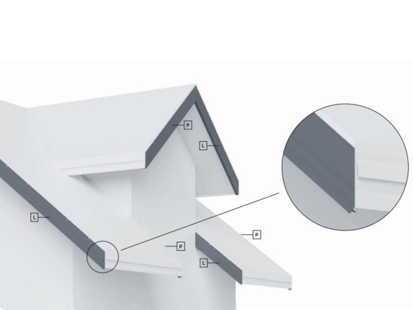 Spodní závětrná lišta Budmat WD L/P