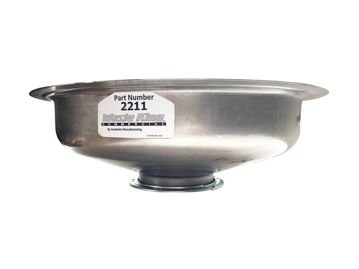 Příslušenství k drtičům Waste King Mísa oplachová 45 cm, 2 trysky, WKC 2211 – připojení drtiče  750-10000