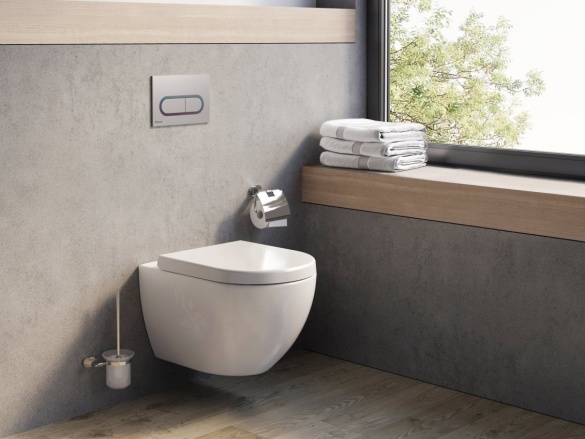 Ravak WC Uni Chrome RimOff, závesné, biela